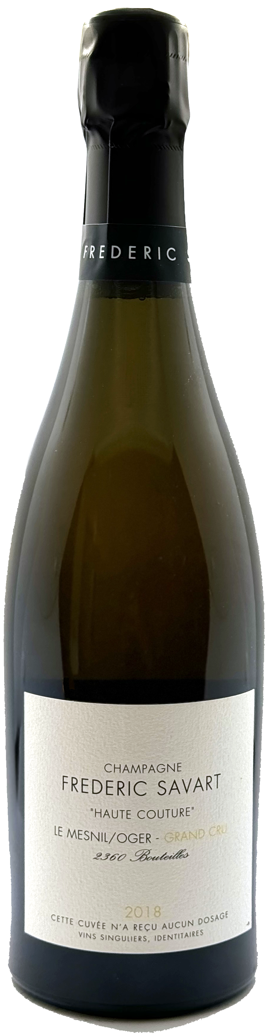 2018フレデリック・サヴァール　haute couture Frederic Savart Blanc de Blancs Grand Cru Haute Couture 2018
